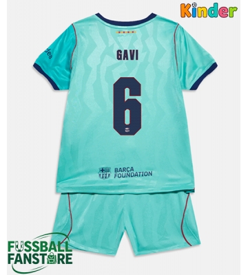 Barcelona Paez Gavi #6 Replik 3rd trikot Kinder 2026-27 Kurzarm (+ Kurze Hosen)